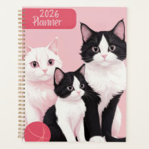 Three Kitties 2026 Planner