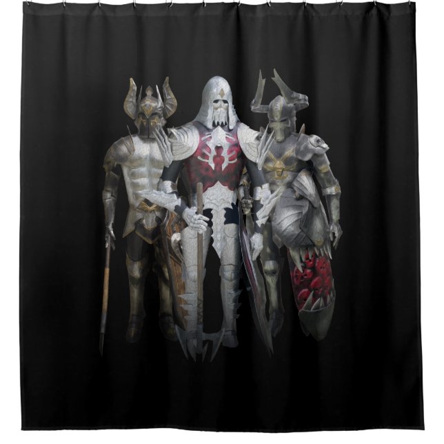 Three knights shower curtain (Front)