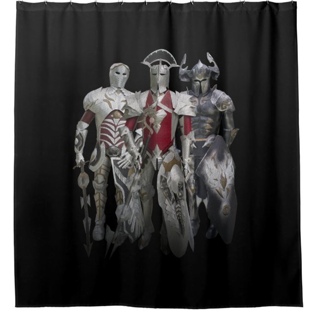 Three knights shower curtain (Front)