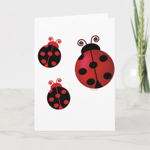 Three Ladybugs Card
