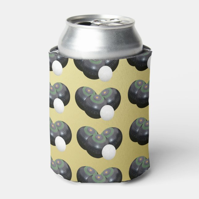 Three Lawn Bowls, Can Cooler (Can Front)