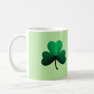 Three Leaf Green Clover Coffee Mug