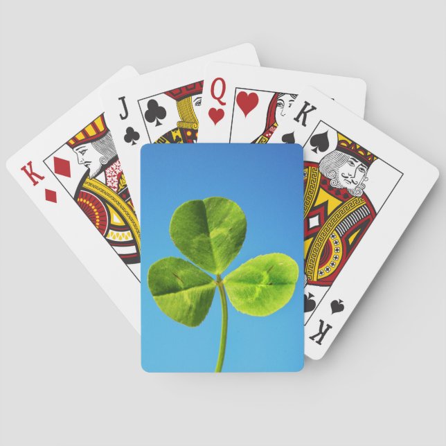 three leaved clover playing cards (Back)