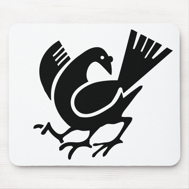 Three Legged Crow Mouse Pad (Front)