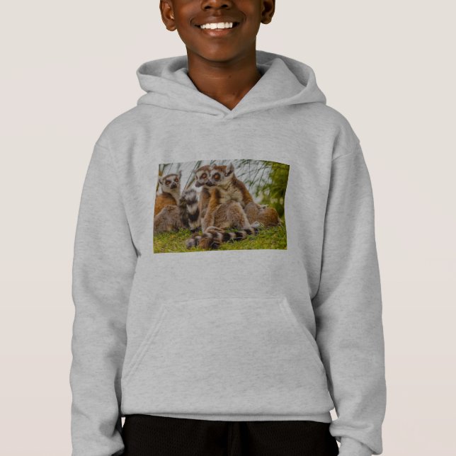 three lemurs on Hanes ComfortBlend® Hoodie (Front)