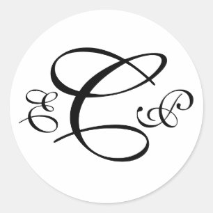 Three Letter Monogram Sticker