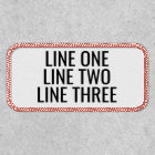 Three Lines of Custom Text - Black and White