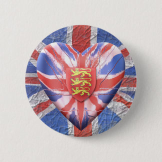 Three Lions 6 Cm Round Badge