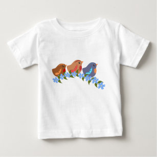 Three little Baby Birds Baby T-Shirt