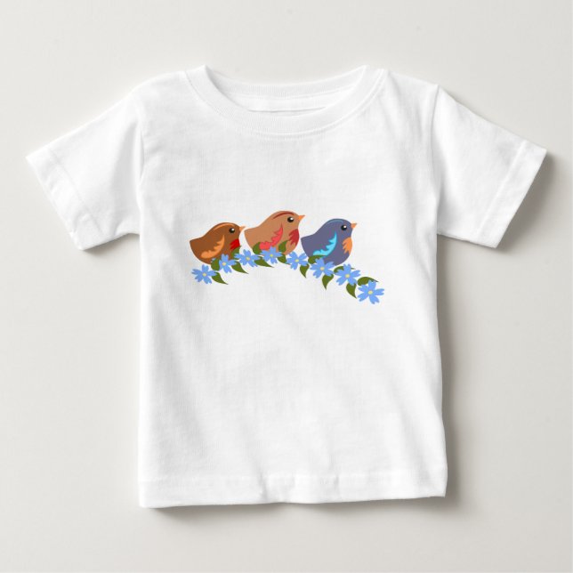 Three little Baby Birds T-Shirt (Front)