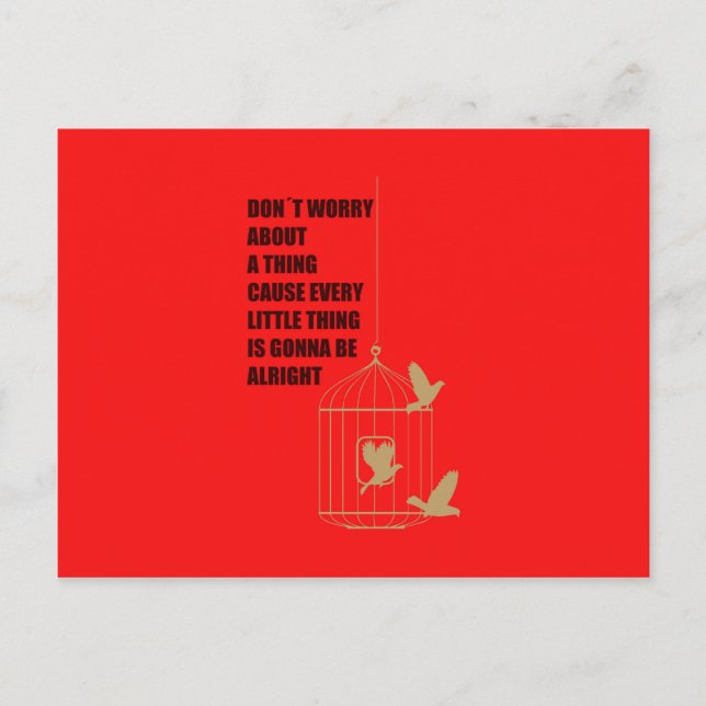 Three Little Birds Postcard (Front)