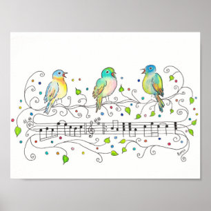 Three Little Birds Poster