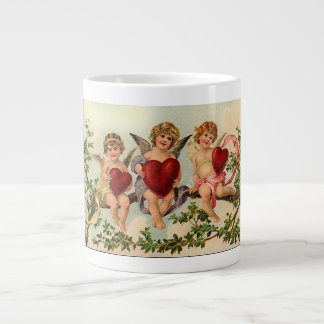 Three Little Cupids Large Coffee Mug