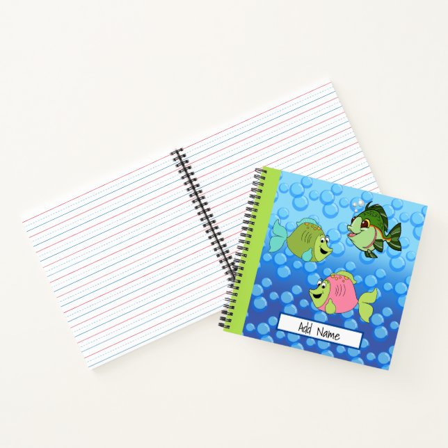Three Little Fish Spiral Notebook (Inside)