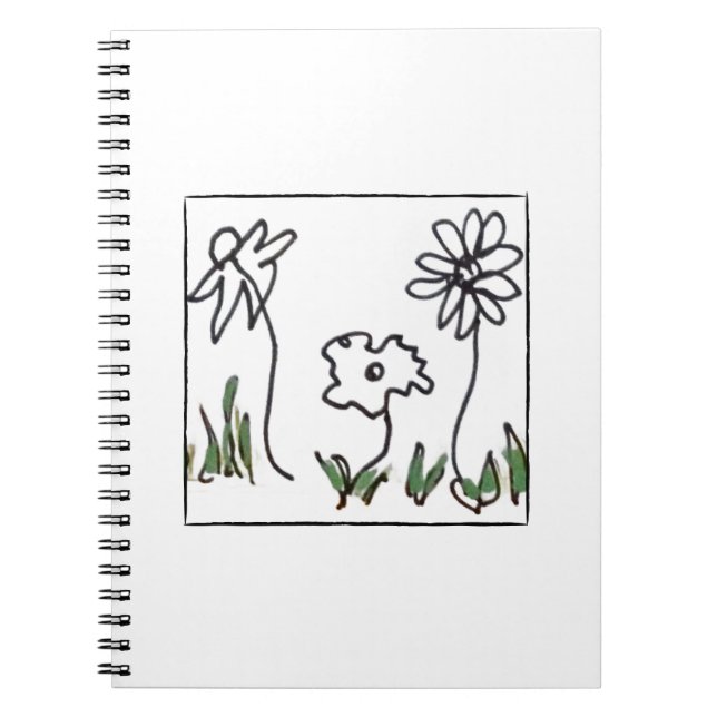 Three Little Flowers Notebook (Front)