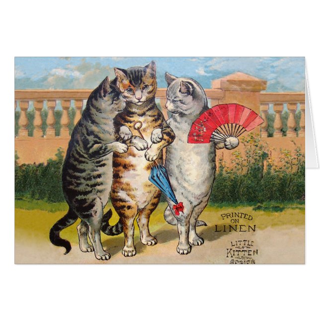 Three Little Kittens Mother Goose Illustration (Front Horizontal)