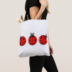 Three Little Ladybugs - All-Over-Print Tote Bag