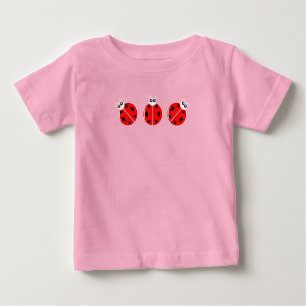 Three Little Ladybugs - Baby Fine Jersey T-Shirt