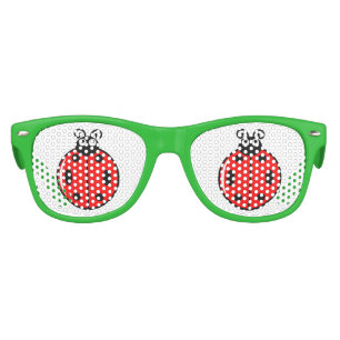 Three Little Ladybugs - Kids Retro Party Shades