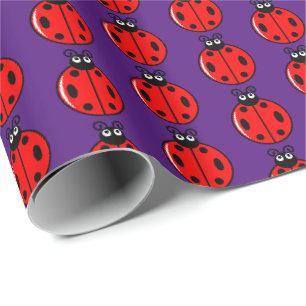 Three Little Ladybugs - Matte Wrapping Paper