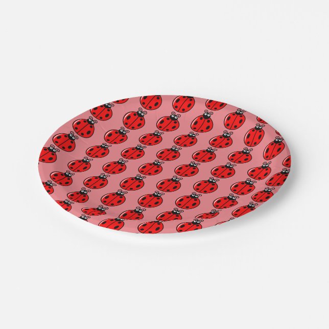 Three Little Ladybugs - Paper Plate (Angled)