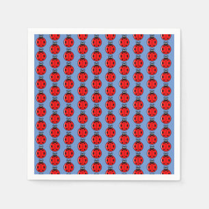 Three Little Ladybugs - Standard Cocktail Napkin