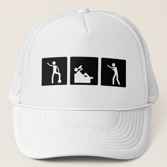 Three Little Pics - Men 10 Trucker Hat (Front)