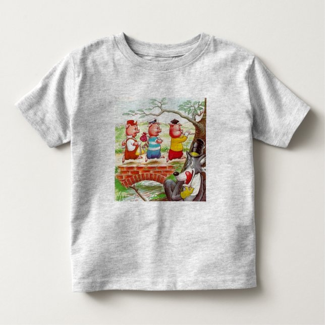Three Little Pigs Toddler T-Shirt (Front)