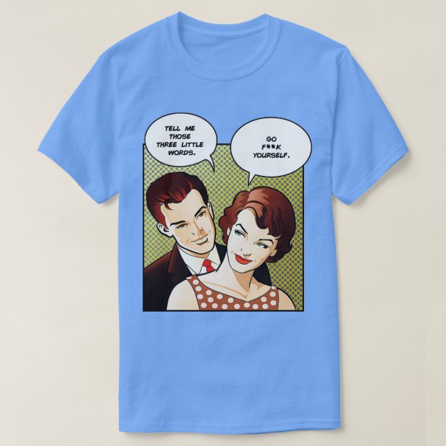 Three Little Words Censored T-Shirt (Design Front)