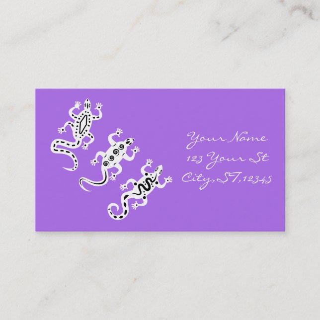 Three Lizards Thunder_Cove Southwest Style Business Card (Front)
