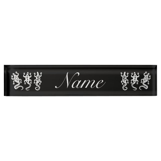 Three Lizards Thunder_Cove Southwest Style Nameplate (Front)