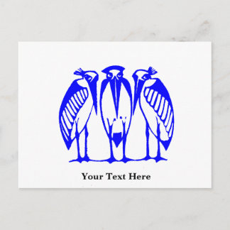 Three marabou (1892) holiday postcard