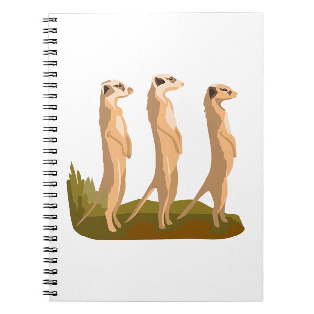 Three Meerkats Notebook (Front)