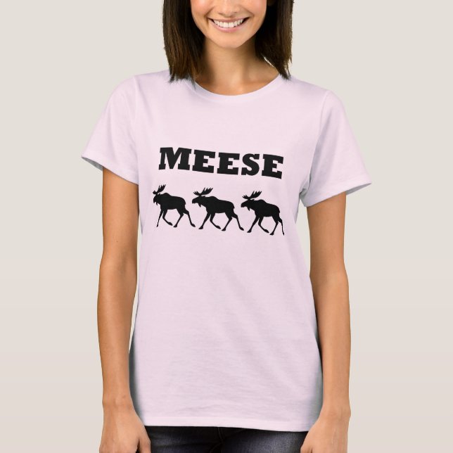 Three Meese Funny T-Shirt (Front)