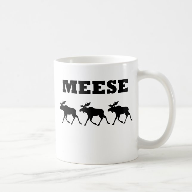 Three Meese Funny T-Shirt Coffee Mug (Right)