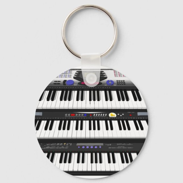 Three Modern Keyboards: Synthesizers: Key Ring (Front)