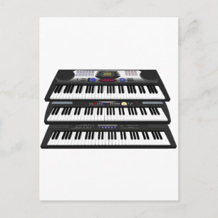 Three Modern Keyboards: Synthesizers: Postcard