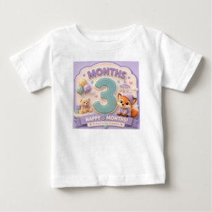 Three Months of Discovery – Baby Milestone Little T-Shirt