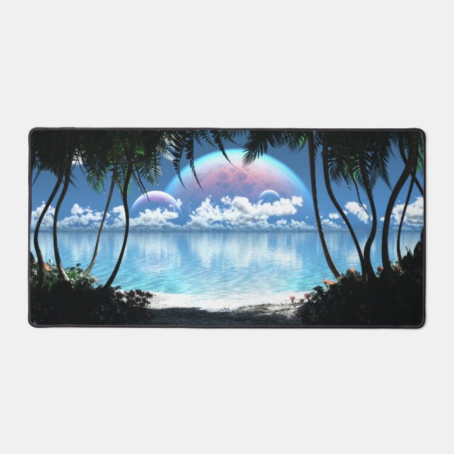 Three Moon Bay Desk Mat (Front)
