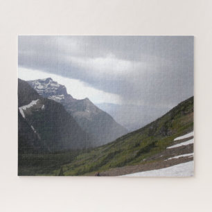 Three Mountains Under Moody Sky Photo Jigsaw Puzzle