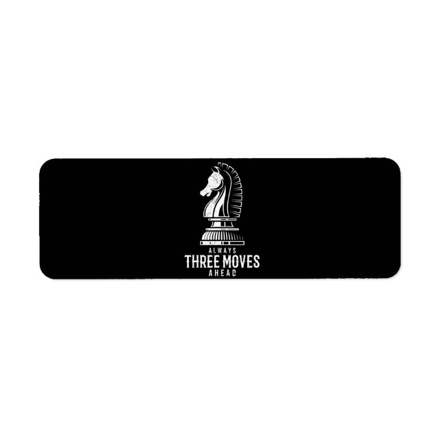 Three Moves Ahead I Chess Matt Game Chess Piece (Front)