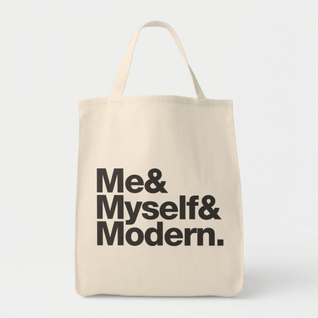 Three M's / Organic Grocery Tote Bag (Front)