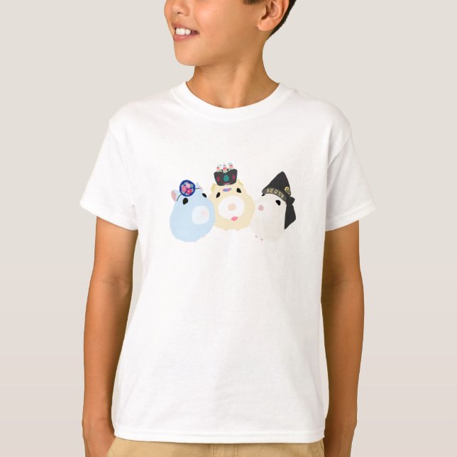 Three Musketeers Hamster T-Shirt (Front)