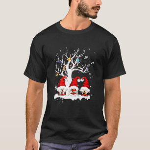 Three Nordic Gnomes Winter Christmas Swedish Elves T-Shirt