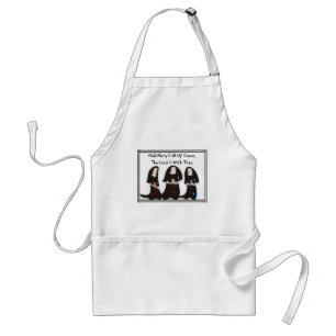 Three Nuns Kneeling "Hail Mary Full Of Grace" Standard Apron