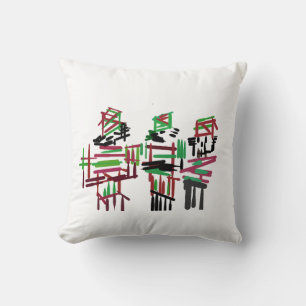 Three nutcrackers Christmas Cushion