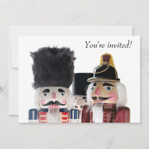 Three nutcrackers Christmas party Invitation