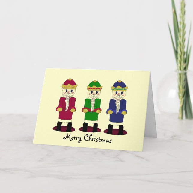 Three Nutcrackers Holiday Card (Front)