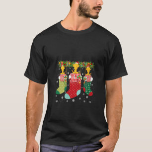 Three Octopus in Socks Funny Ugly Christmas Sweate T-Shirt