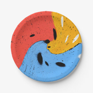 three of a kind paper plate